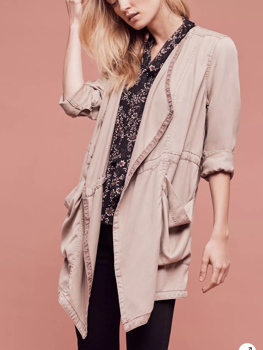Anthropologie Hei Hei Morgan Duster / Utility Jacket Size Medium